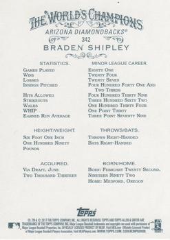 2017 Topps Allen & Ginter - Foil #342 Braden Shipley Back