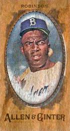 2017 Topps Allen & Ginter - Mini Exclusives Wood #397 Jackie Robinson Front