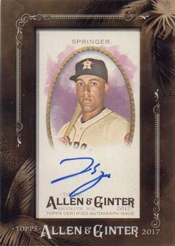 2017 Topps Allen & Ginter - Mini Framed Baseball Autographs #MA-GSP George Springer Front