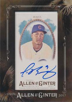2017 Topps Allen & Ginter - Mini Framed Baseball Autographs #MA-JBA Javier Baez Front