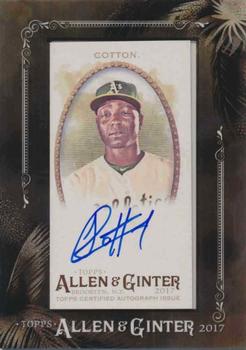 2017 Topps Allen & Ginter - Mini Framed Baseball Autographs #MA-JCO Jharel Cotton Front