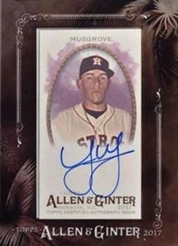 2017 Topps Allen & Ginter - Mini Framed Baseball Autographs #MA-JM Joe Musgrove Front