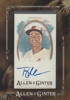2017 Topps Allen & Ginter - Mini Framed Baseball Autographs #MA-TM Trey Mancini Front