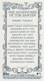 2017 Topps Allen & Ginter - Mini Required Reading #RR-13 The Adventures of Tom Sawyer Back