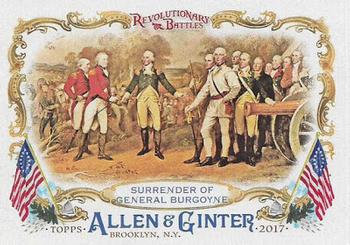 2017 Topps Allen & Ginter - Revolutionary Battles #RB-7 Surrender of General Burgoyne Front