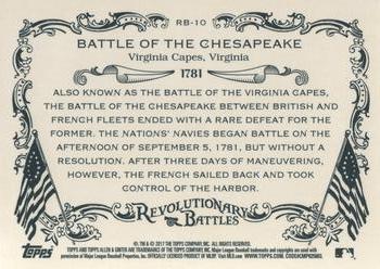 2017 Topps Allen & Ginter - Revolutionary Battles #RB-10 Battle of the Chesapeake Back