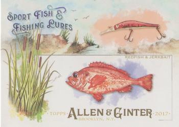 2017 Topps Allen & Ginter - Sport Fish & Fishing Lures #SFL-10 Redfish Front