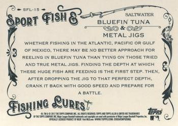 2017 Topps Allen & Ginter - Sport Fish & Fishing Lures #SFL-15 Bluefin Tuna Back