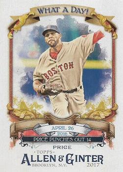 2017 Topps Allen & Ginter - What a Day! #WAD-9 David Price Front