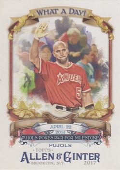 2017 Topps Allen & Ginter - What a Day! #WAD-48 Albert Pujols Front