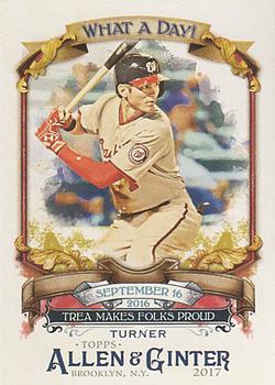 2017 Topps Allen & Ginter - What a Day! #WAD-50 Trea Turner Front