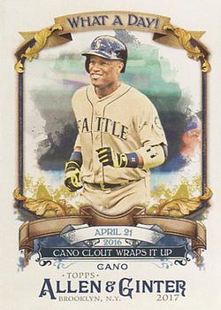2017 Topps Allen & Ginter - What a Day! #WAD-53 Robinson Cano Front