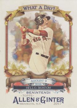 2017 Topps Allen & Ginter - What a Day! #WAD-59 Andrew Benintendi Front
