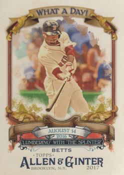 2017 Topps Allen & Ginter - What a Day! #WAD-67 Mookie Betts Front