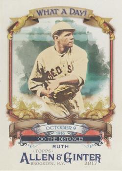 2017 Topps Allen & Ginter - What a Day! #WAD-88 Babe Ruth Front