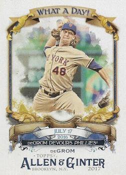 2017 Topps Allen & Ginter - What a Day! #WAD-97 Jacob deGrom Front