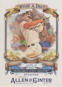 2017 Topps Allen & Ginter - What a Day! #WAD-98 Giancarlo Stanton Front
