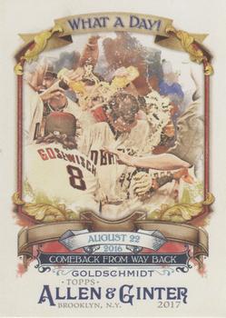 2017 Topps Allen & Ginter - What a Day! #WAD-100 Paul Goldschmidt Front