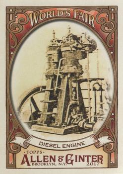 2017 Topps Allen & Ginter - World’s Fair #WF-7 Diesel Engine - Exposition Universelle Front