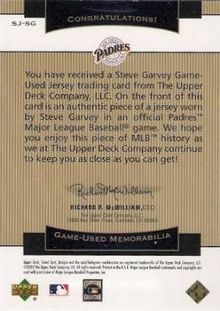 2003 Upper Deck Sweet Spot Classic - Game Jersey #SJ-SG Steve Garvey Back