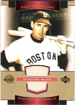 2003 Upper Deck Sweet Spot Classic - Game Jersey #SJ-TW Ted Williams Front