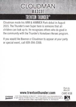 2017 Choice Trenton Thunder #38 Cloudman Back