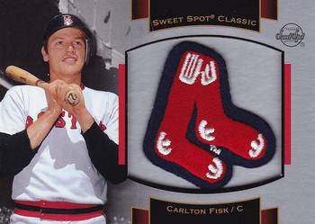 2003 Upper Deck Sweet Spot Classic - Patch Cards #P-CF1 Carlton Fisk Front