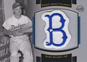 2003 Upper Deck Sweet Spot Classic - Patch Cards #P-DS1 Duke Snider Front