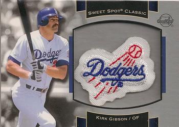 2003 Upper Deck Sweet Spot Classic - Patch Cards #P-KG1 Kirk Gibson Front