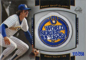 2003 Upper Deck Sweet Spot Classic - Patch Cards #P-RY3 Robin Yount Front
