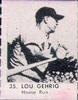 1950 Baseball Stars Strip Cards (R423) #35 Lou Gehrig Front