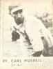 1950 Baseball Stars Strip Cards (R423) #49 Carl Hubbell Front