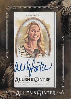 2017 Topps Allen & Ginter - Mini Framed Non-Baseball Autographs #MA-AL Allie LaForce Front