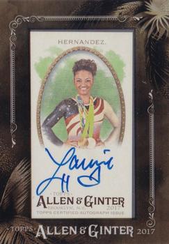 2017 Topps Allen & Ginter - Mini Framed Non-Baseball Autographs #MA-LH Laurie Hernandez Front