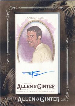 2017 Topps Allen & Ginter - Mini Framed Non-Baseball Autographs #MA-TAN Tom Anderson Front