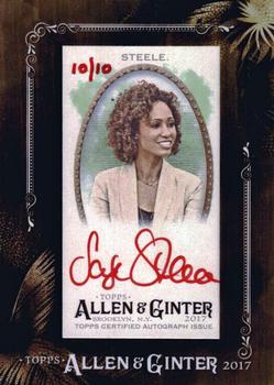 2017 Topps Allen & Ginter - Mini Framed Non-Baseball Autographs Red Ink #MA-SST Sage Steele Front