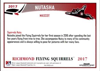 2017 Grandstand Richmond Flying Squirrels #NNO34 Nutasha Back