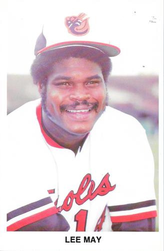 1977 Baltimore Orioles Photocards #NNO Lee May Front