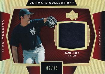 2003 Upper Deck Ultimate Collection - Game Patch Gold #P-MM Mike Mussina Front