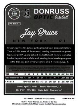 2017 Donruss Optic - Purple #119 Jay Bruce Back