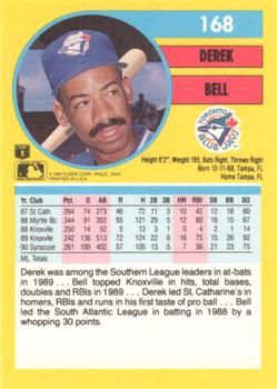 1991 Fleer #168 Derek Bell Back