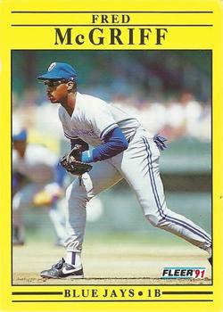 1991 Fleer #180 Fred McGriff Front