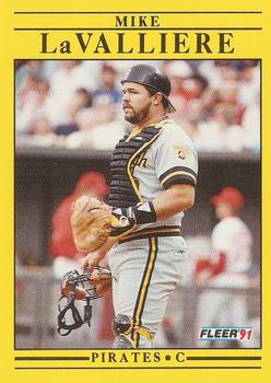 1991 Fleer #42 Mike LaValliere Front
