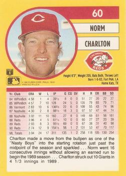 1991 Fleer #60 Norm Charlton Back