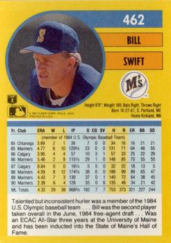 1991 Fleer #462 Bill Swift Back