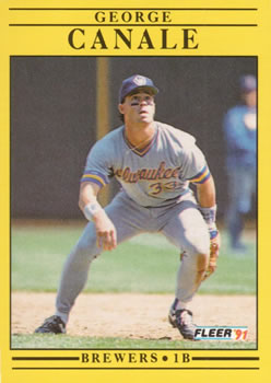 1991 Fleer #578 George Canale Front