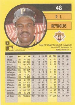 1991 Fleer #48 R.J. Reynolds Back