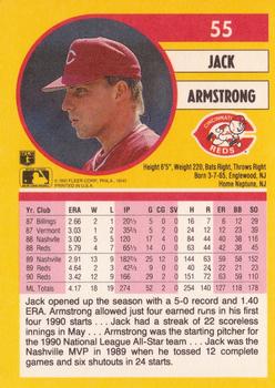 1991 Fleer #55 Jack Armstrong Back