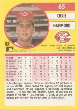 1991 Fleer #65 Chris Hammond Back