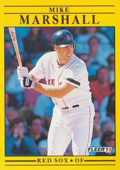 1991 Fleer #102 Mike Marshall Front